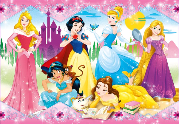 Clementoni Disney Princess Puslespil 104 stk Tegnefilm