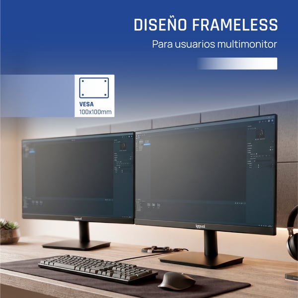iggual ML24SPC platta pc-skärmar 60,5 cm (23.8") 1920 x 1080 pixlar Full HD LED Svart