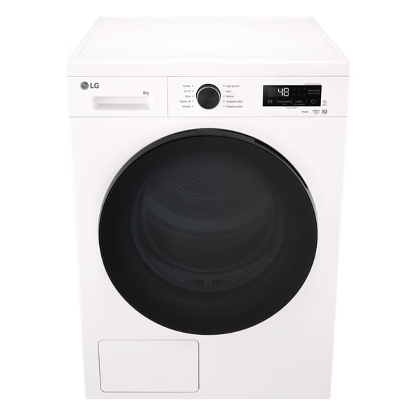 LG RNX1008NWB tørretumbler Fritstående Front-læsning 8 kg Hvid