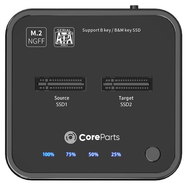 CoreParts MS-CLONER-SATA drev dockingstation Sort