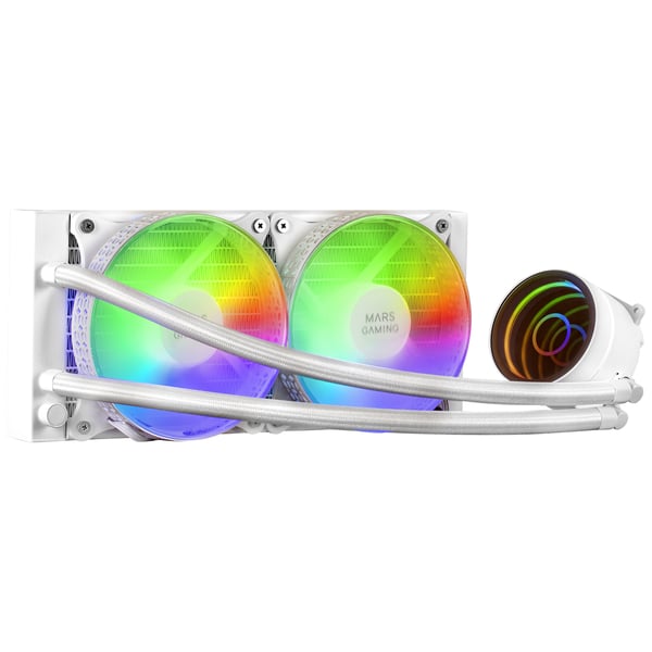 Mars Gaming MLONE240 Suoritin Nestejäähdytyspakkaus 12 cm Valkoinen 1 kpl Mars Gaming MLONE240 Suoritin Nestejäähdytyspakkaus 12 cm Valkoinen 1 kpl