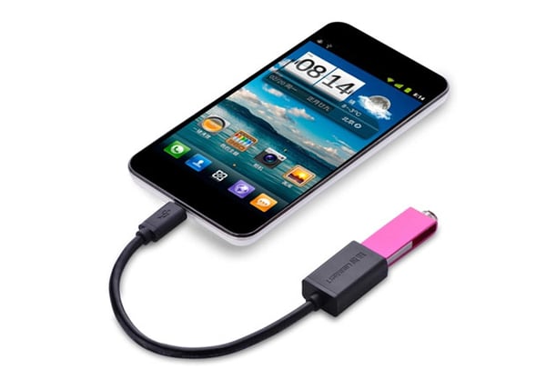 Ugreen 10396 USB-kabel USB 2.0 0,12 m USB A Micro-USB B 0,48 Gbit/sek. Sort