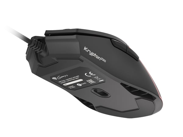 GENESIS Krypton 220 mus Spil Højre hånd USB Type-A Optisk 6400 dpi