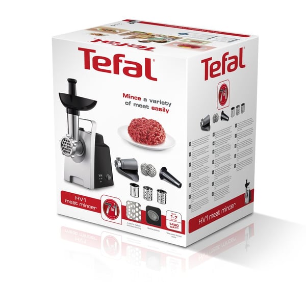 Tefal HV1 NE1098 lihamylly 1400 W Musta, Hopea