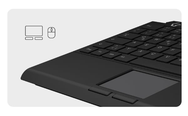 KeySonic KSK-5210ELU (DE) Tastatur USB QWERTZ Tysk Sort (KSK-5210ELU (DE))