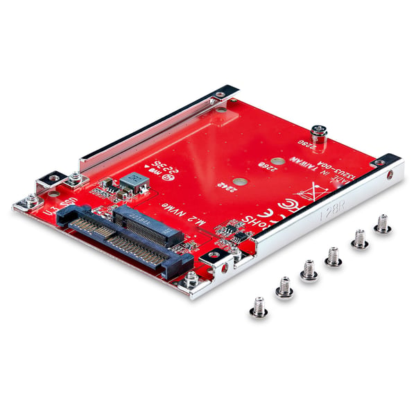 StarTech.com M.2- till U.3-adapter för M.2 NVMe SSD-enheter, PCIe M.2-enhet till 2,5-tums U.3-värdadapter/-konverterare (SFF-TA-1001), TAA-kompatibel - 2,5-tums enhetsformfaktor