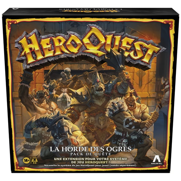Hasbro Gaming Avalon Hill Heroquest Against the Ogre Horde-uppdragspaket