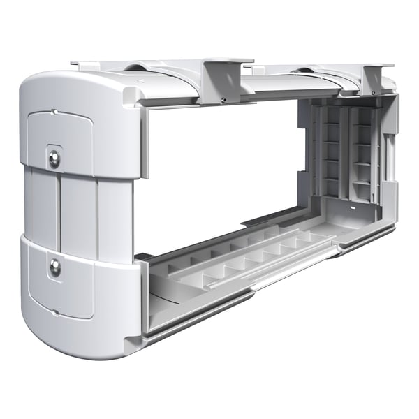 Dataflex Katame CPU Holder Small Hvid Syntetisk ABS