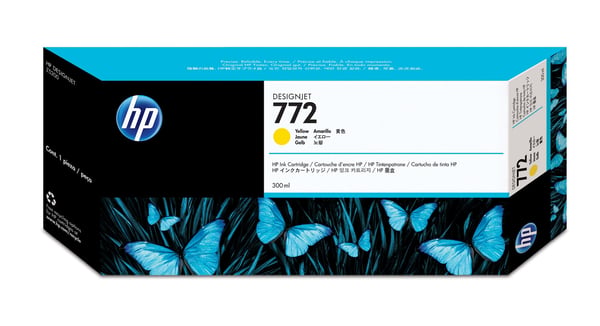 HP 772 - 300 ml - Gul - original - DesignJet HP 772 - 300 ml - Gul - original - DesignJet