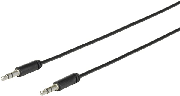 eSTUFF 2.0m 3.5mm - 3.5mm lydkabel 2 m Sort