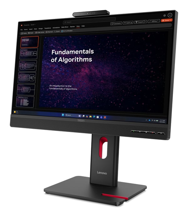 Lenovo ThinkCentre TIO24 Gen6 computerskærm 60,5 cm (23.8") 1920 x 1080 pixel Fuld HD LED Sort