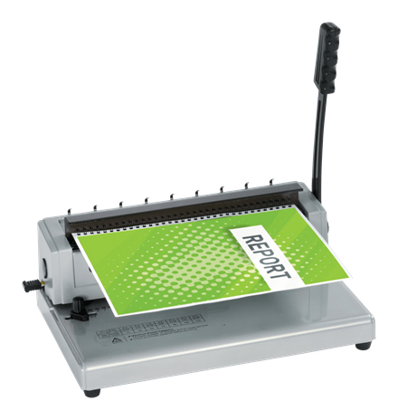 GBC W12 Manuel hul- og Wire-indbindingsmaskine, kapacitet 125 A4-ark
