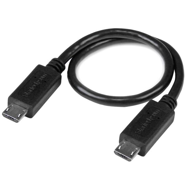 StarTech.com 20 cm USB OTG-kabel - Micro USB til Micro USB - USB OTG-adapterkabel - H/H - USB-kabel