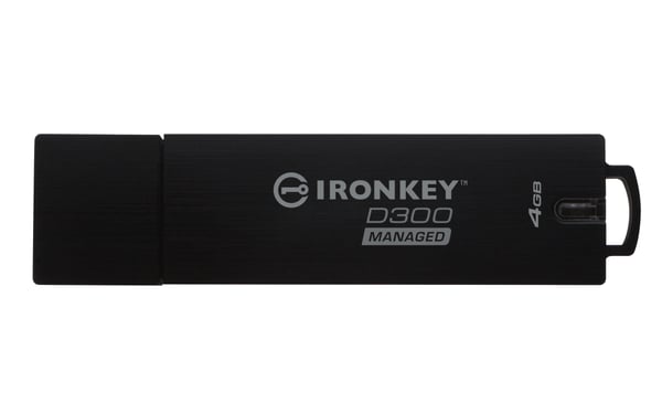 Kingston Technology IronKey D300 USB-muisti 4 GB USB A-tyyppi 3.2 Gen 1 (3.1 Gen 1) Musta