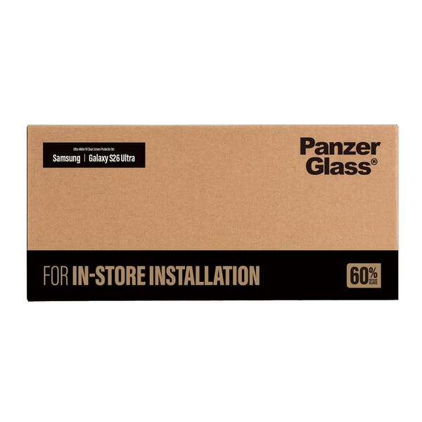 PanzerGlass ® Screen Protector Samsung Galaxy S26 Ultra | Ultra-Wide Fit for Fastfit installation machine Genomskinligt skärmskydd 1 styck PanzerGlass ® Screen Protector Samsung Galaxy S26 Ultra | Ultra-Wide Fit for Fastfit installation machine Genomskinligt skärmskydd 1 styck