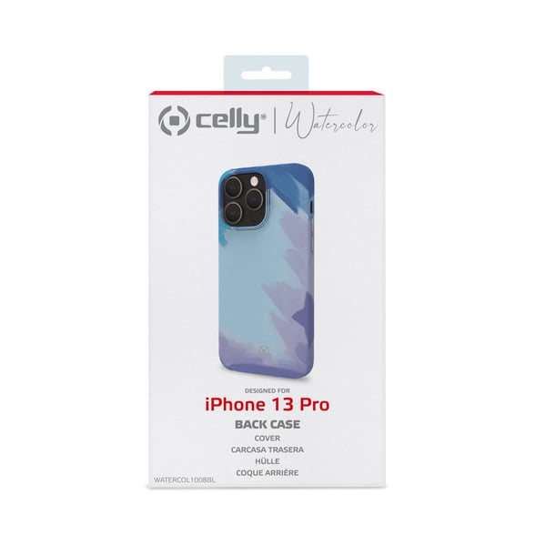 Celly WATERCOLOR iPhone 13 Pro mobiltelefon etui 15,5 cm (6.1") Cover Blå