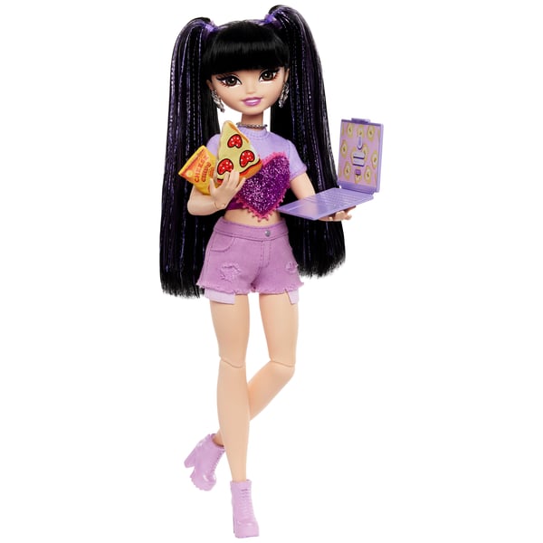Barbie Dream Besties Renee-modedocka med 11 mattillbehör