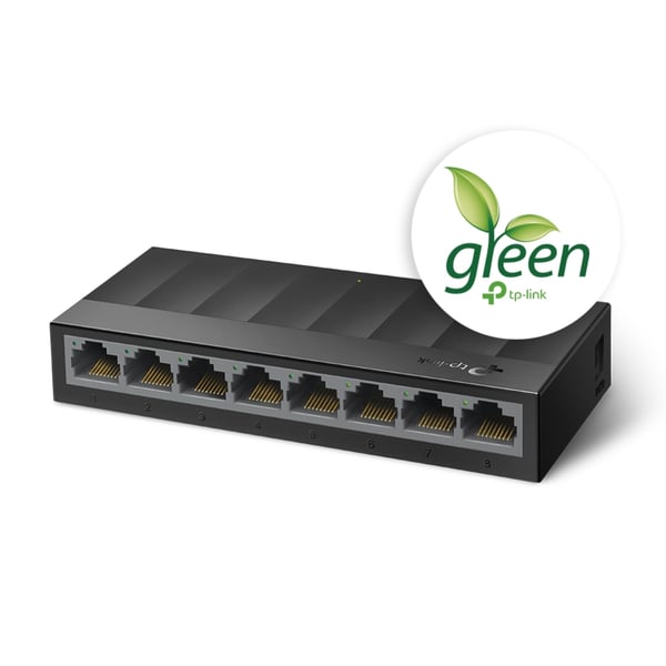 TP-Link LS1008G nätverksswitchar Ohanterad Gigabit Ethernet (10/100/1000) Svart