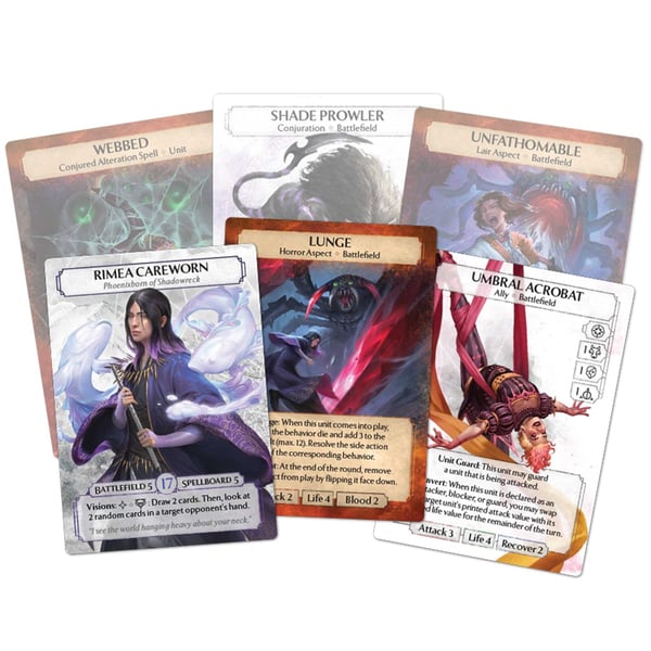 Asmodee Ashes Reborn: Red Rains - The Spawn of Shadowreck - Phoenixborn & Chimera Expansion Decks Brädspel