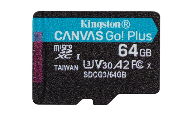 Kingston Technology Canvas Go! Plus 64 GB MicroSD UHS-I Klass 10 Kingston Technology Canvas Go! Plus 64 GB MicroSD UHS-I Klass 10