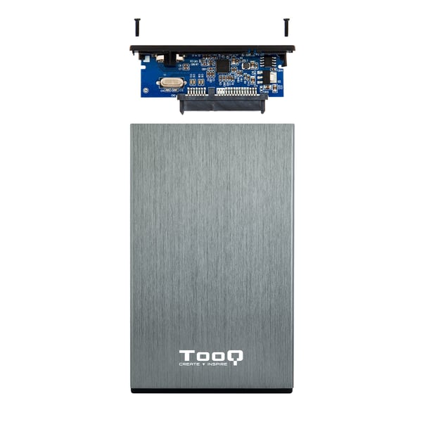 TooQ TQE-2527G drevkabinet HDD kabinet Sort, Grå 2.5"