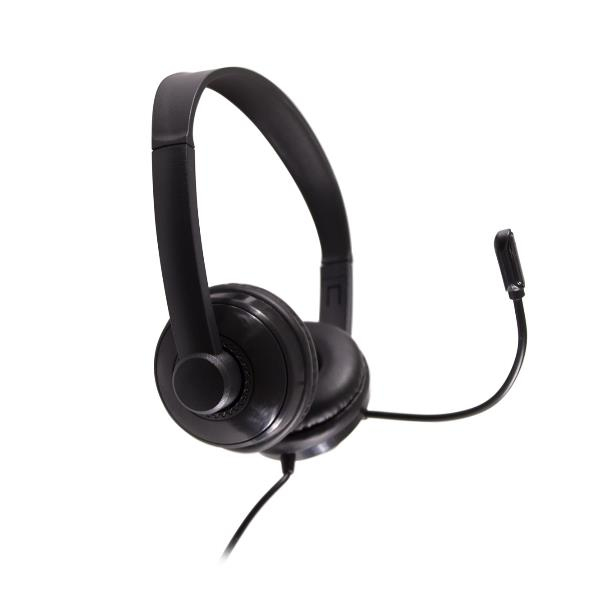 Nilox ACOUSTIC USB HEADPHONE Headset Ledningsført I ørerne Sort, Grå