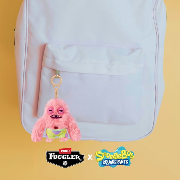Hug-A-Lumps Fuggler SpongeBob 13 cm Licenseret Nøglering Sortiment