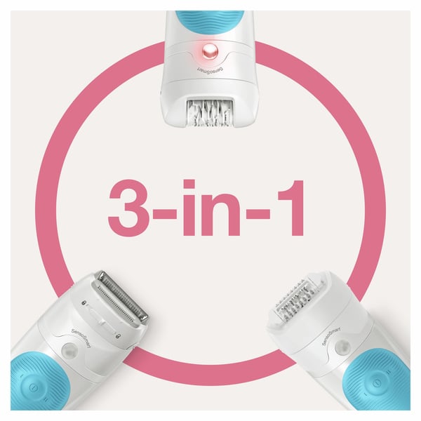 Braun Silk-épil 5 SES 5-605 28 pincetter Blå, Hvid