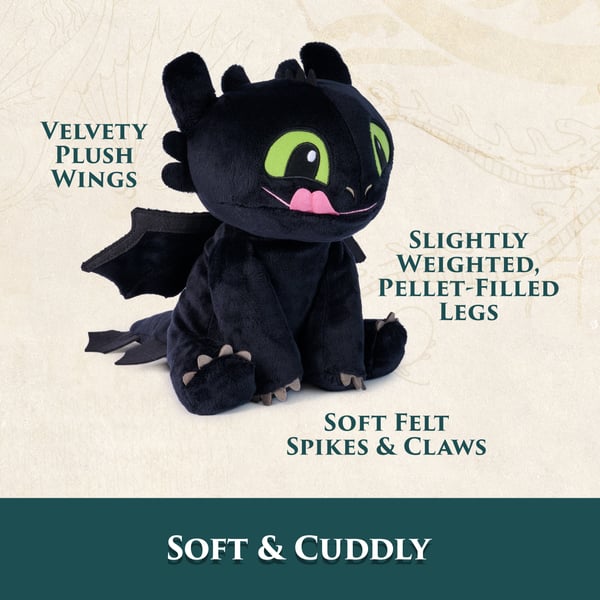 DreamWorks Dragons GTD LTD 10in Cuddly Toothless Plush GML