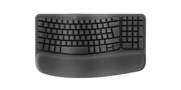 Logitech ERGO 920-012292 tangentbord Kontor Trådlös RF + Bluetooth AZERTY Belgiskt grafit