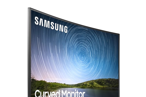 Samsung CR50 computerskærm 68,6 cm (27") 1980 x 1080 pixel Fuld HD LCD Blå, Grå