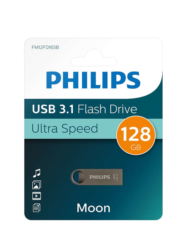 Philips Moon Edition 3.1 USB-nøgle 128 GB USB Type-A 3.2 Gen 1 (3.1 Gen 1) Grå