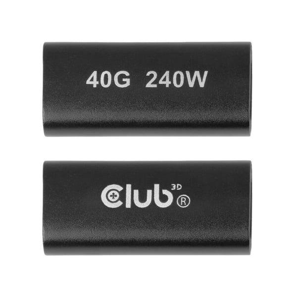 CLUB3D CAC-2507 USB-kabel USB4 Gen 3x2 USB C 40 Gbit/sek. 240 W Sort