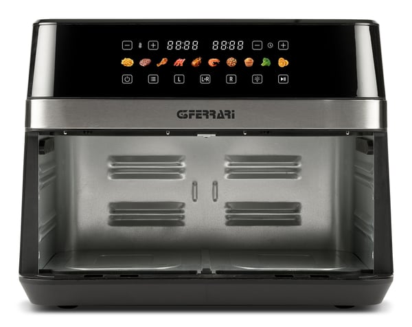 G3 Ferrari G10223 fritös Dubbel 12 l Fristående 2200 W Varmluftsfritös Svart, Rostfritt stål
