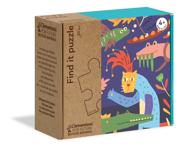 Clementoni Find it puzzle - Bungle in the jungle Puslespil 33 stk Dyr