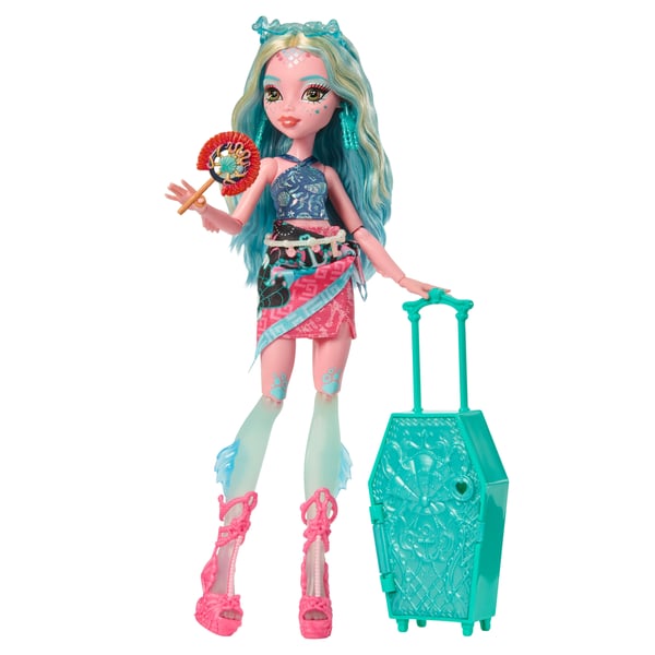 Monster High Skulltimate Secrets Gore-geous Oasis-legesæt, Lagoona Blue-dukke og tilbehør