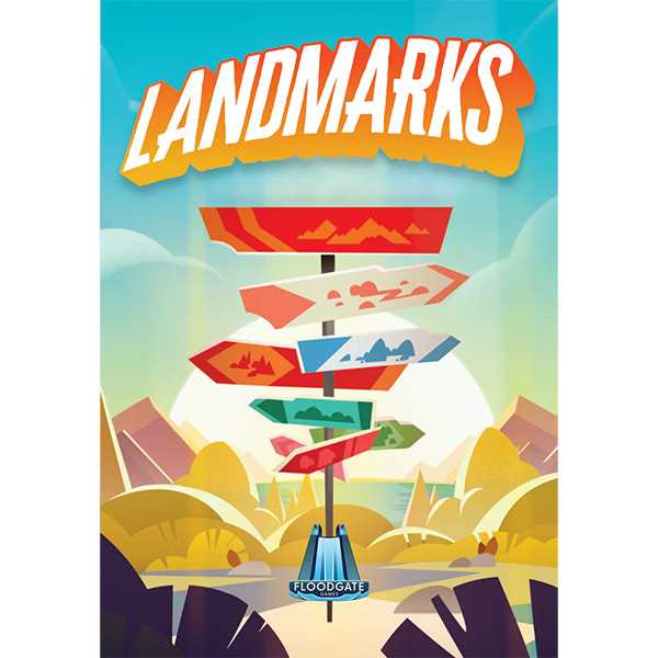 Asmodee Landmarks Landmarks is a word game of hidden paths and clever clues. Your party is lost deep in an island jungle, relying on you to guide them to safety and treasure! In this jungle, every word matters. Use strategic wordplay to send a chain of one-word clues. The connections between them will create a path leading to fortune and glory. Brætspil