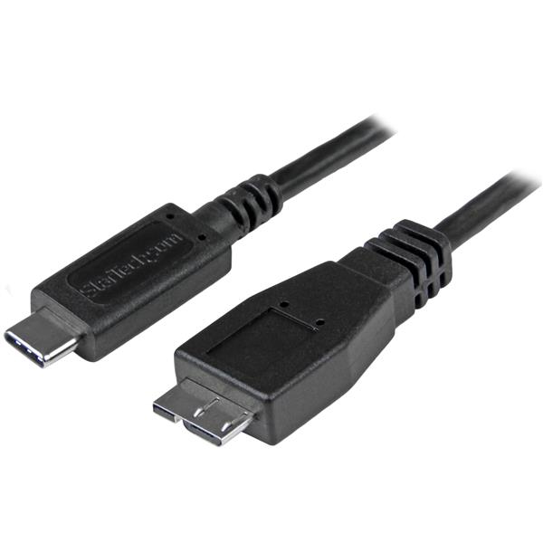 StarTech.com USB31CUB1M USB-kabel USB 3.2 Gen 2 (3.1 Gen 2) 1 m USB C Micro-USB B 10 Gbit/sek. Sort