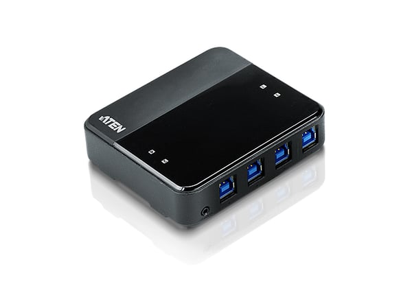 ATEN 4 x 4 USB 3.2 Gen1-switch för delning av kringutrustning
