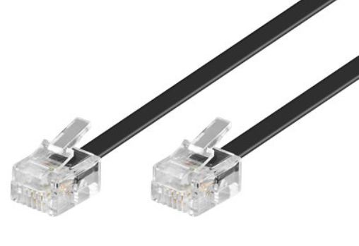 Microconnect MPK186 telefonkabel 6 m Sort