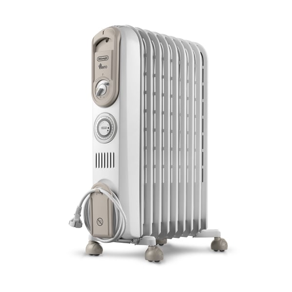 De’Longhi V550918T.WB inomhus Vit 1800 W Elektrisk oljevärmare