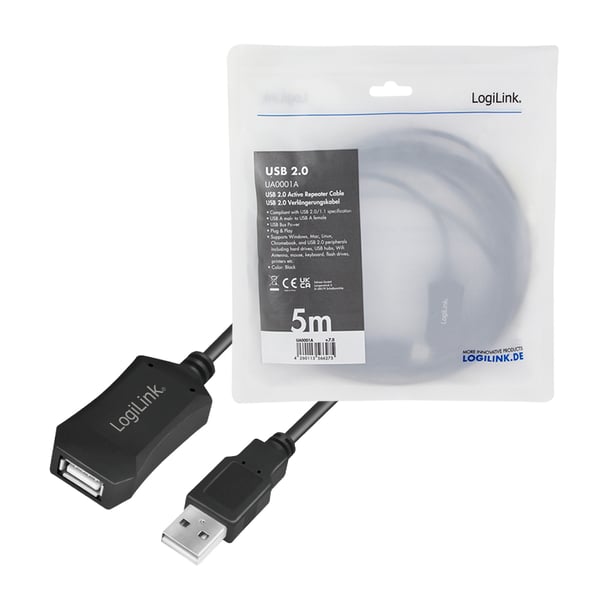 LogiLink UA0001A kaapelin sukupuolenvaihtaja USB Type-A Musta