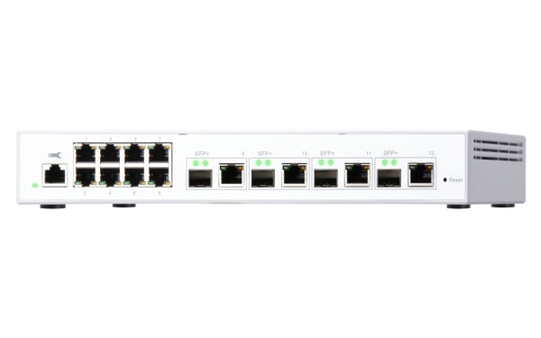 QNAP QSW-M408-4C nätverksswitchar hanterad L2 Gigabit Ethernet (10/100/1000) Vit