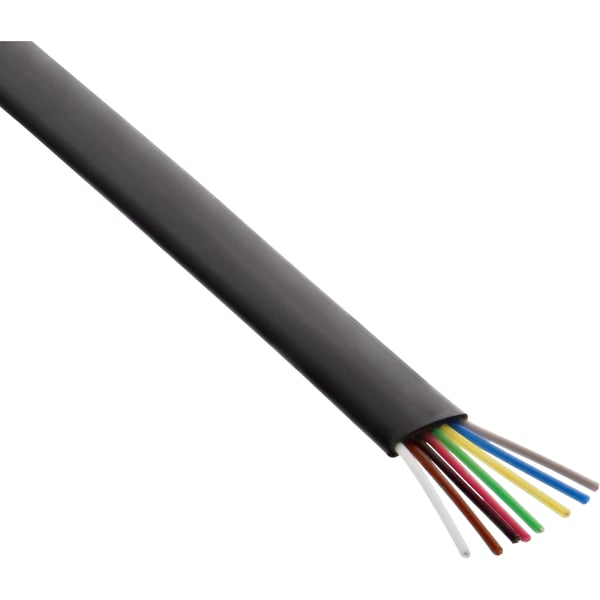 InLine 68818 telefonkabel 100 m Sort