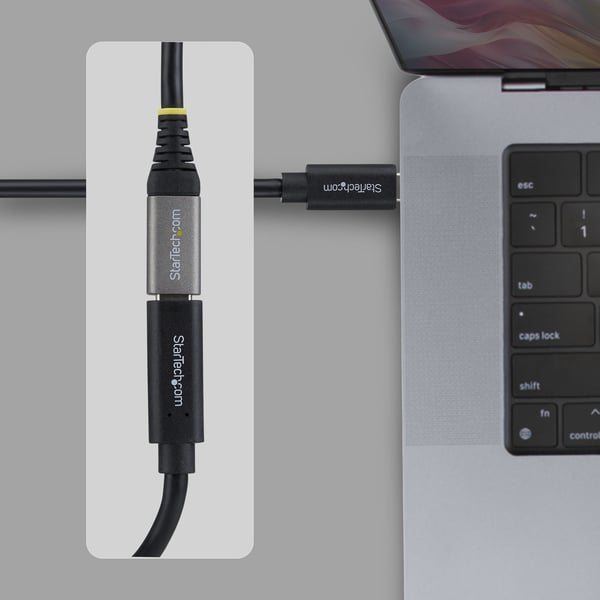 StarTech.com USB440GCMCF2F USB-kabel USB4 Gen 3x2 0,6 m USB C 40 Gbit/sek. 240 W Sort