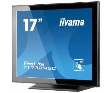 iiyama ProLite T1732MSC-B1X computerskærm 43,2 cm (17") 1280 x 1024 pixel LED Berøringsskærm Multibruger Sort