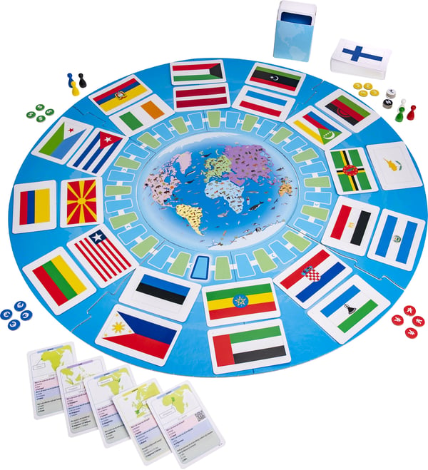 Tactic Flags around the World Brädspel Utbildning