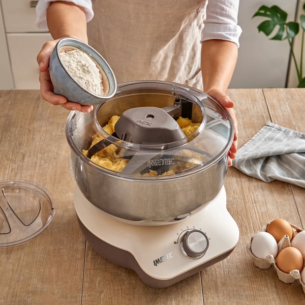 Imetec Cake Lover Seisova tehosekoitin 1500 W Beige, Ruskea, Ruostumaton teräs