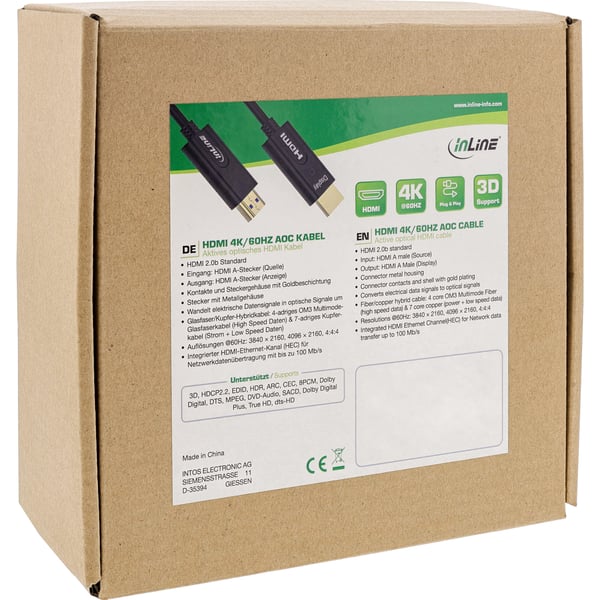 InLine 17540O HDMI-kaapeli 40 m HDMI-tyyppi A (vakio) Musta