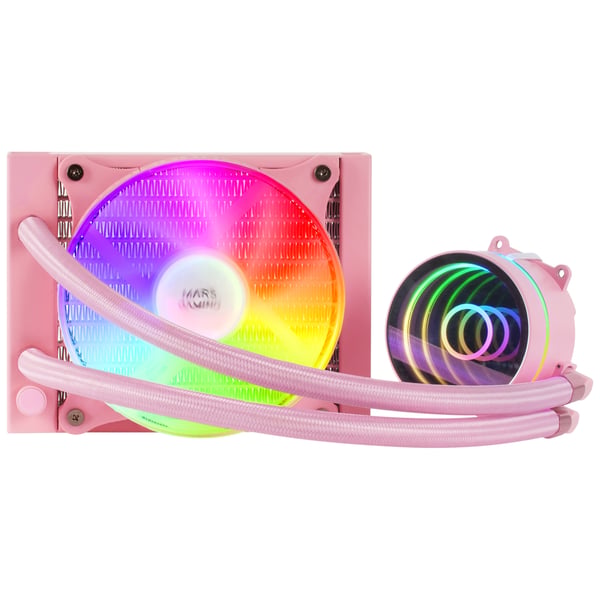 Mars Gaming MLONE120P kylsystem för dator Processor Allt-i-ett vätskekylare 12 cm Rosa 1 styck